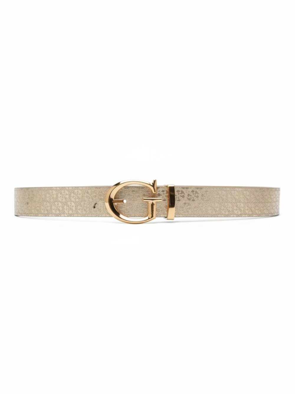 Guess Reversible 4G Monogram Belt Gold Buckle Size M/L